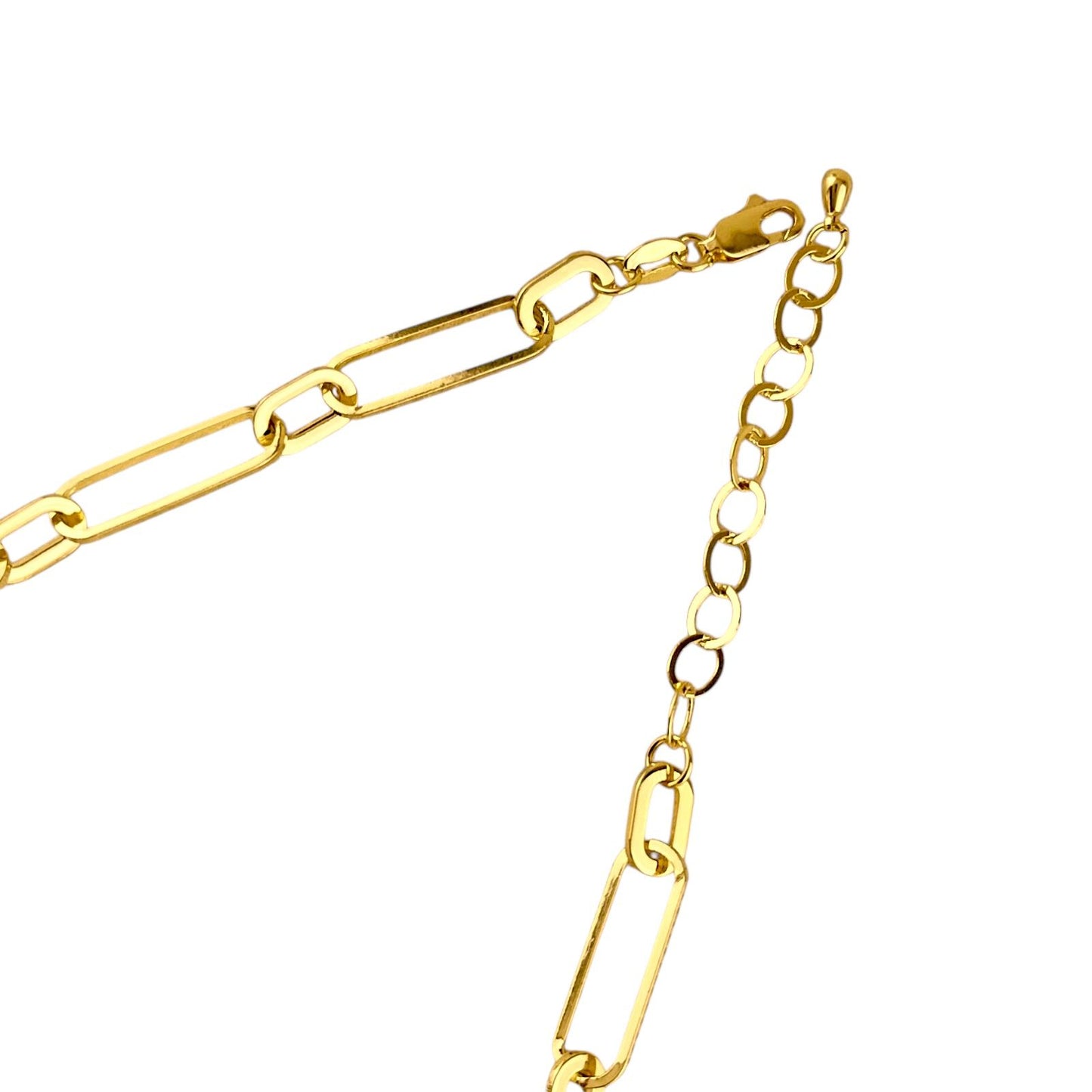 Chunky Paperclip Link Chain 18k Gold Filled Necklace