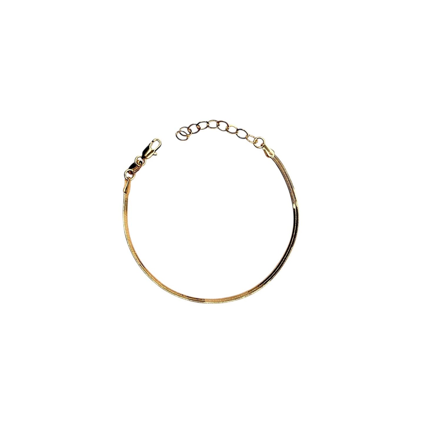 Herringbone Design 18K Gold Filled Bracelet