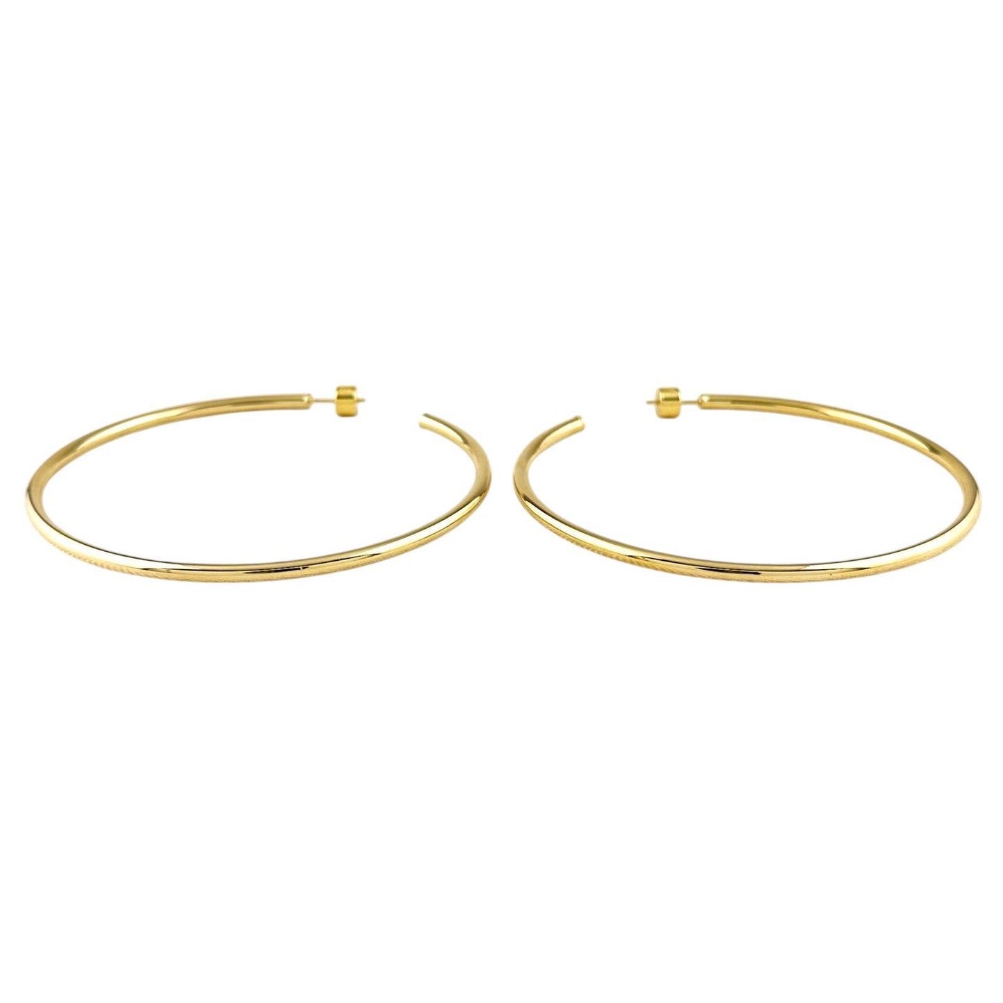 80mm Classic Hoop 18k Gold Filled Earring