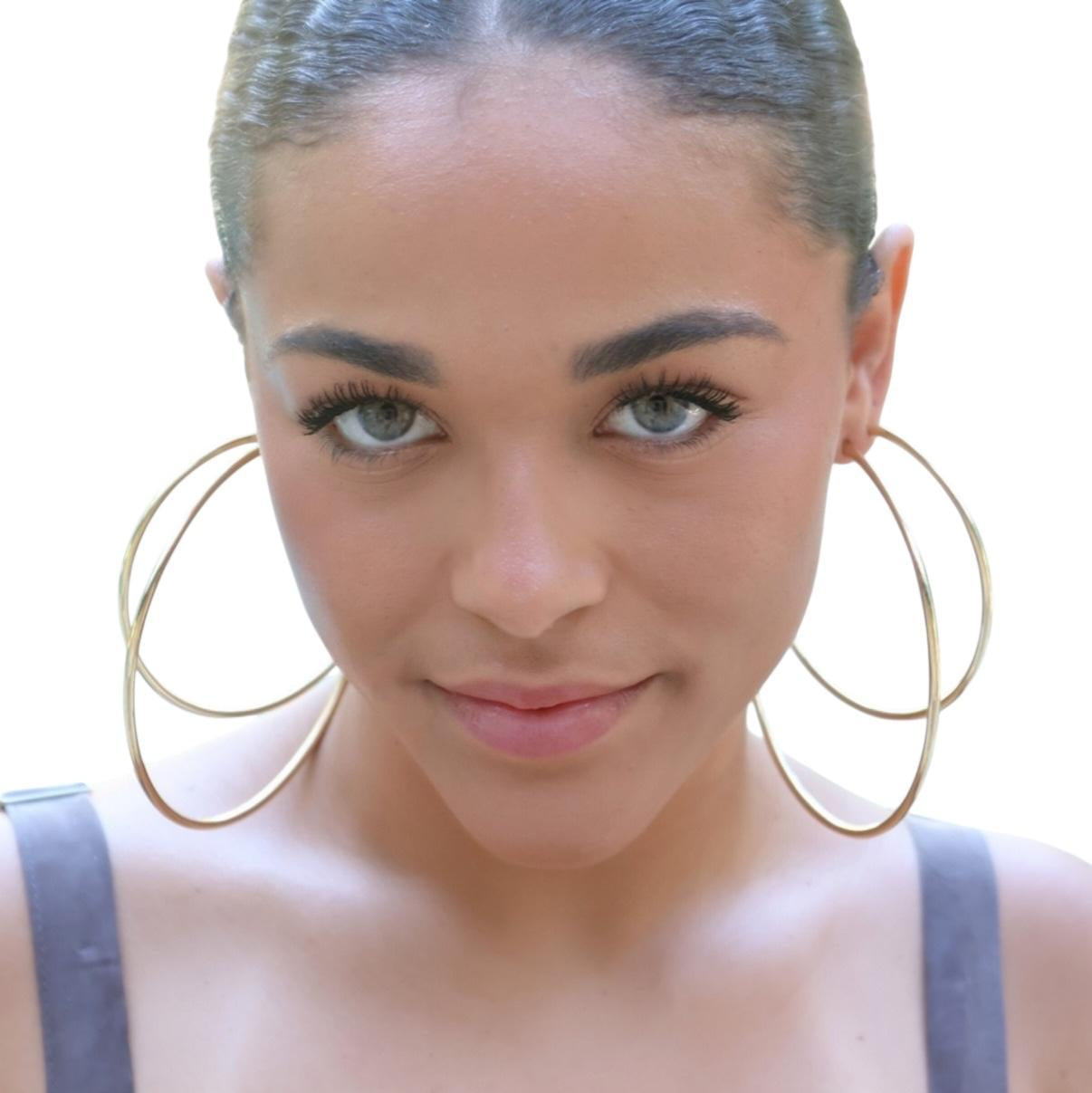 105mm Oversized Hoop 18k Gold Filled Earrings