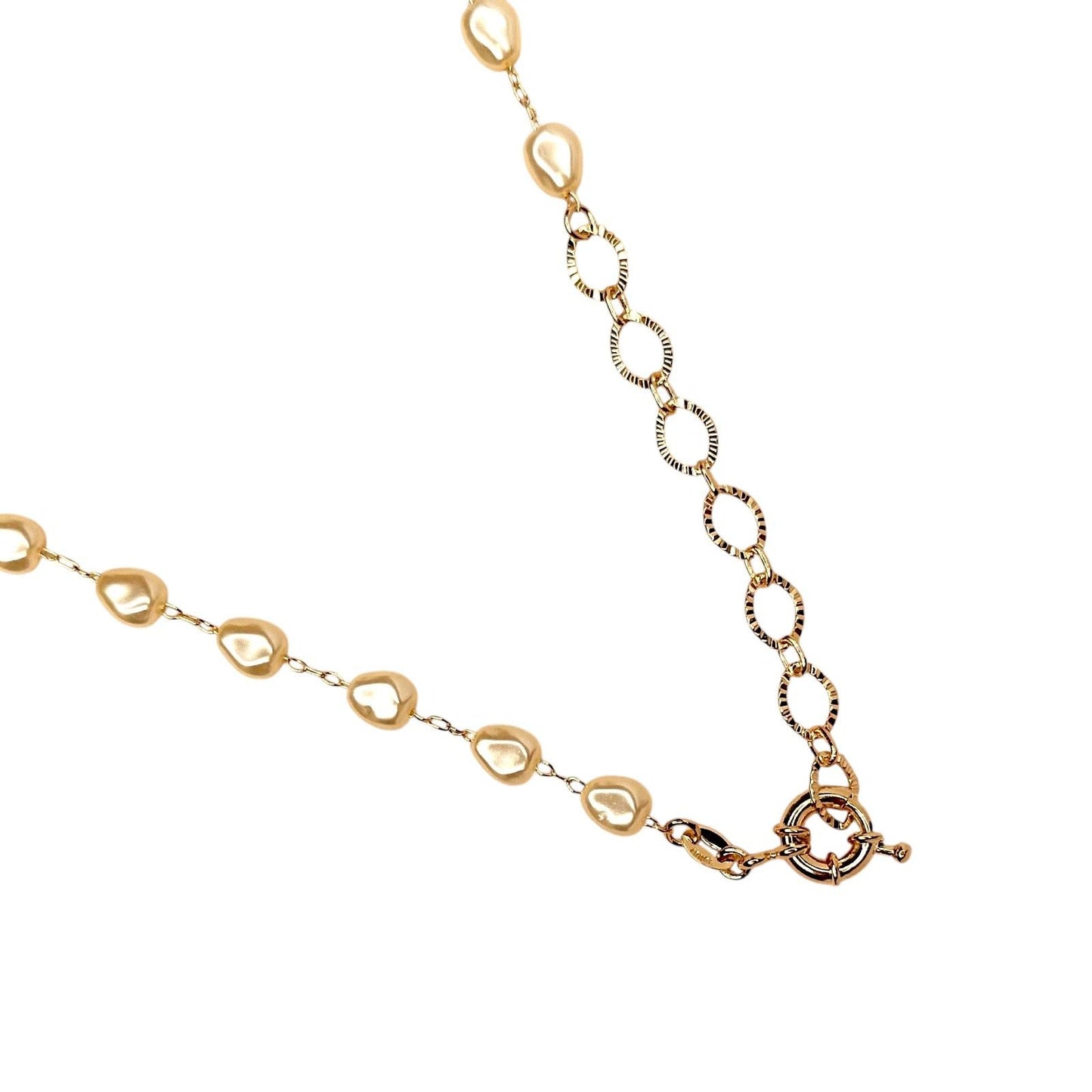 Baroque Pearl 18k Gold Filled Necklace