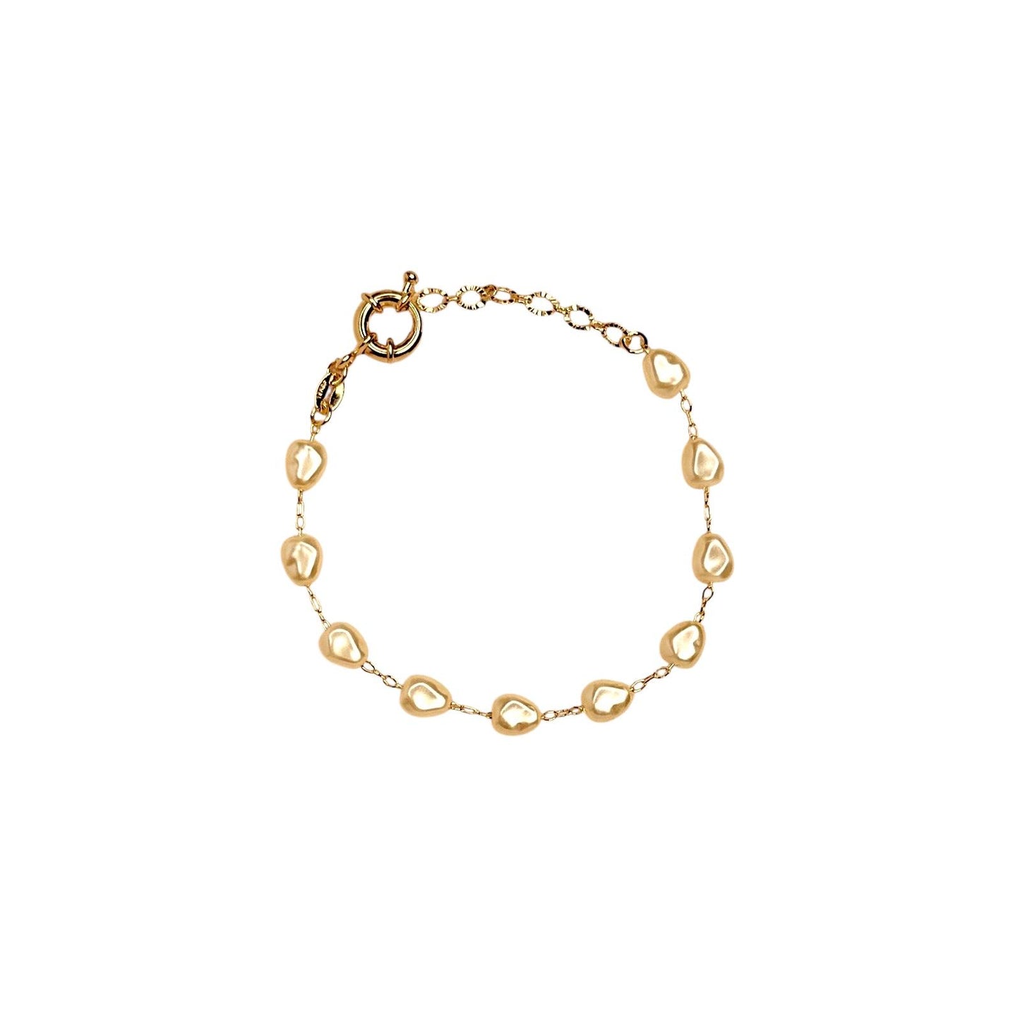 Baroque Pearl 18k Gold Filled Bracelet