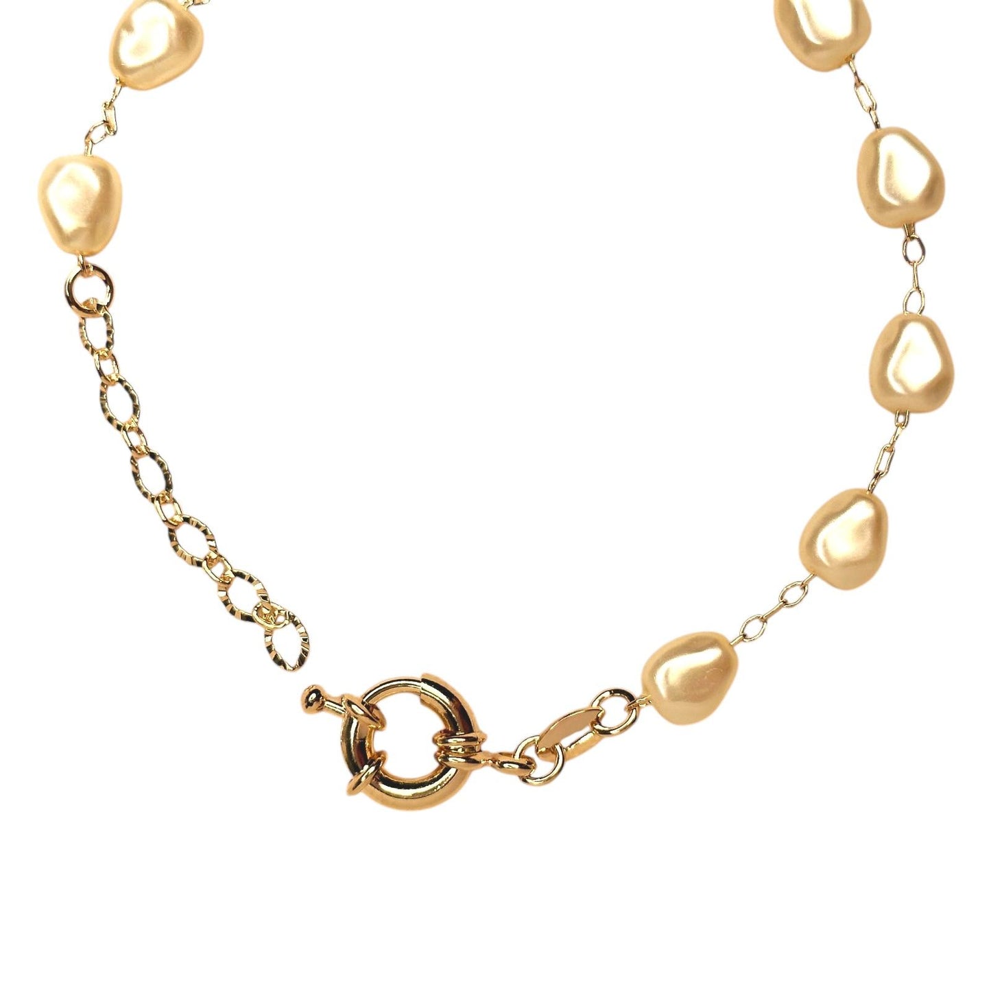 Baroque Pearl 18k Gold Filled Bracelet