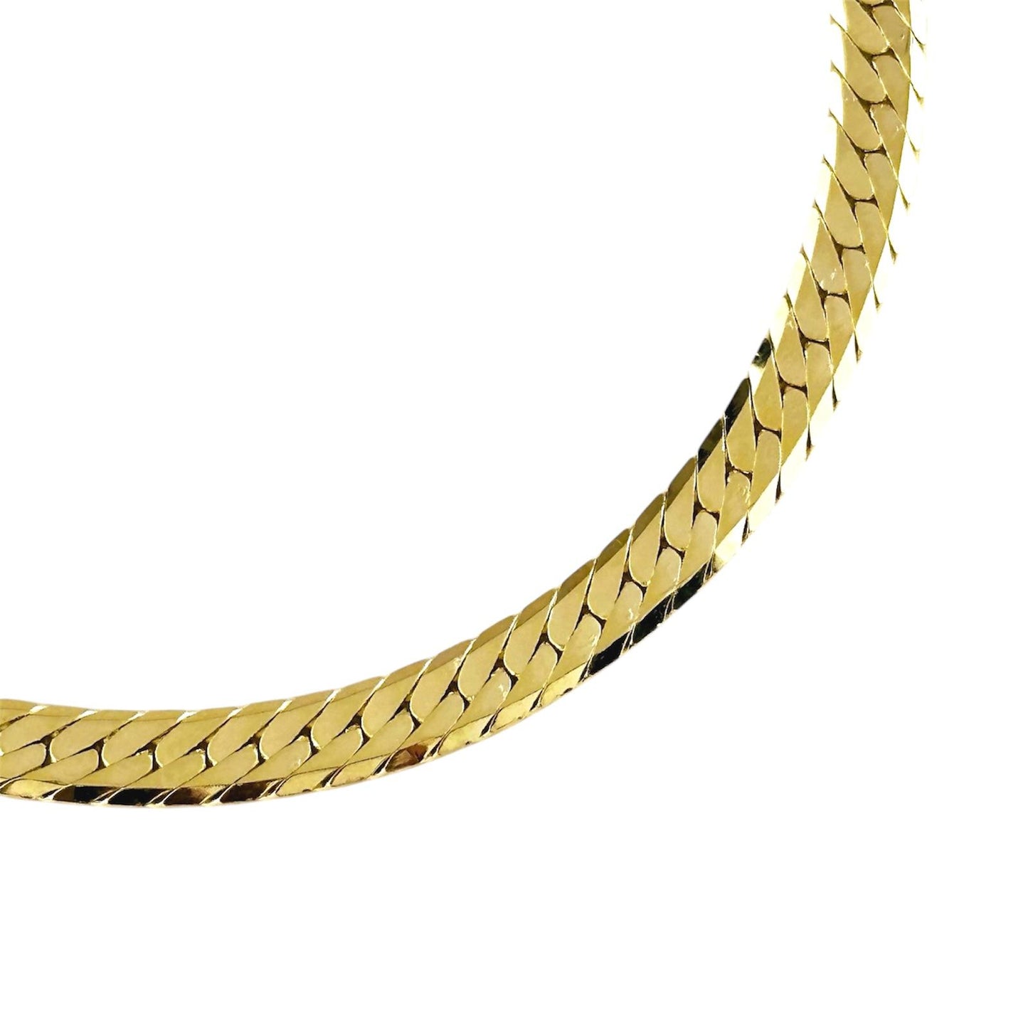 Diamond Cut Herringbone 18K Gold Filled Bracelet