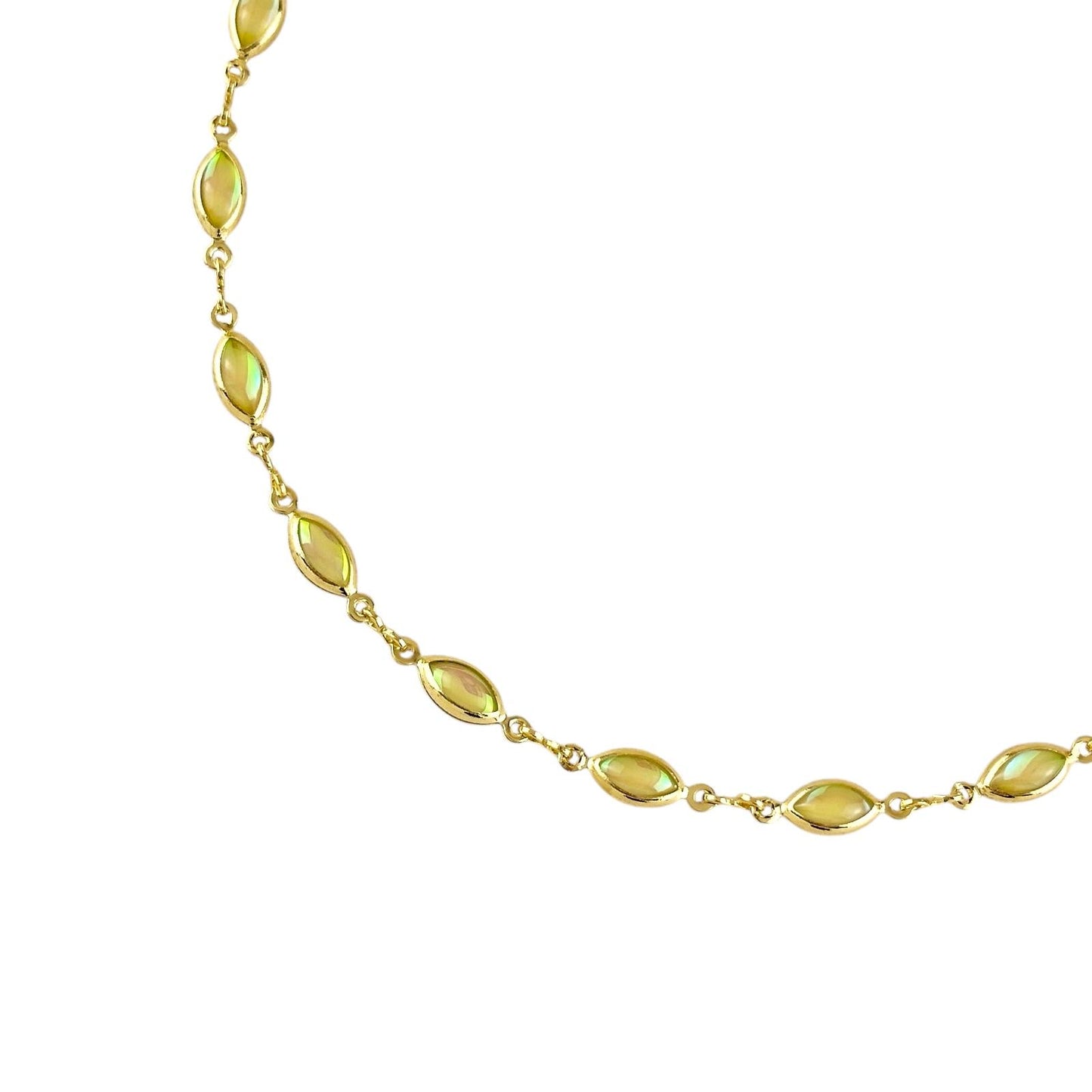 Opal Bead Bracelet 18k Gold Filled Bracelet