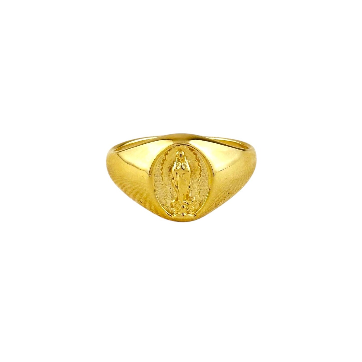 Our Lady of Guadalupe 18k Gold Filled Medal Ring