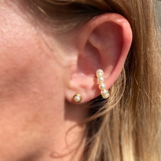 Pearl Ear Cuff 18K Gold Filled