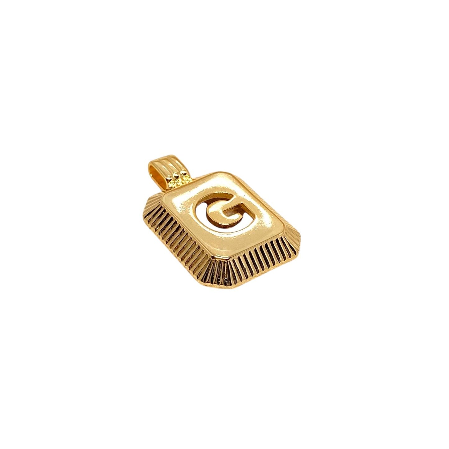 skillus 18k Gold Filled Initial Letter G Pendant 
