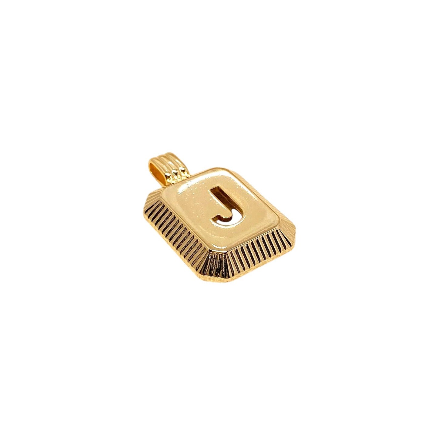 skillus 18k Gold Filled Initial Letter J Pendant 